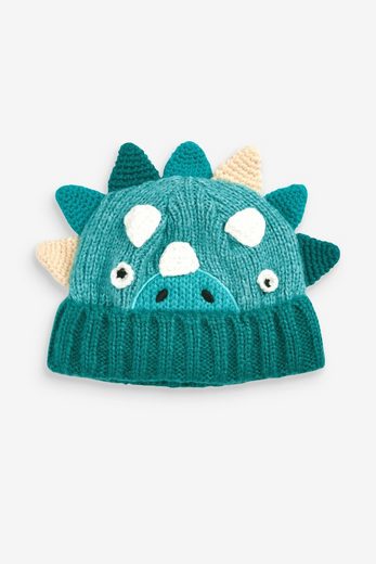 NEXT Bommelmütze Strickmütze mit Dinosauriermotiv 1-St mehr Sonderangebot