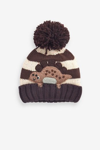 NEXT Bommelmütze Strickmütze mit Dinosauriermotiv 1-St mehr Sonderangebot