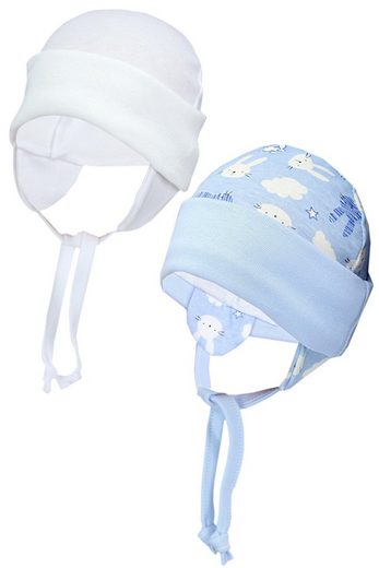 TUPTAM Erstlingsmütze TupTam Baby Erstlingsmütze mit Ohrenklappen 2er Pack mehr Zeitbegrenzte Promotion