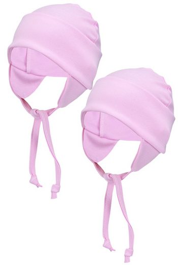 TUPTAM Erstlingsmütze TupTam Baby Erstlingsmütze mit Ohrenklappen 2er Pack mehr Zeitbegrenzte Promotion