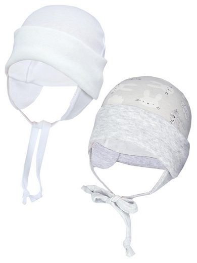 TUPTAM Erstlingsmütze TupTam Baby Erstlingsmütze mit Ohrenklappen 2er Pack mehr Bis zu 50% Rabatt