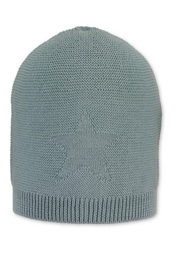 STERNTALER® Strickmütze GOTS Strickmütze 1-St., Kinder Strickmütze mit eingestricktem Stern ideal für den Winter) Wintermütze Baby gefüttert mit Baumwollfleece (Bio mehr Outlet