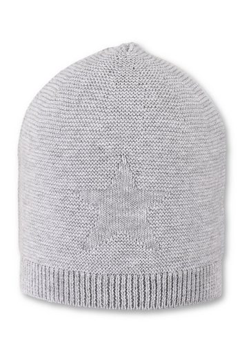 STERNTALER® Strickmütze GOTS Strickmütze 1-St., Kinder Strickmütze mit eingestricktem Stern ideal für den Winter) Wintermütze Baby gefüttert mit Baumwollfleece (Bio mehr Outlet