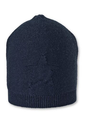 STERNTALER® Strickmütze GOTS Strickmütze 1-St., Kinder Strickmütze mit eingestricktem Stern ideal für den Winter) Wintermütze Baby gefüttert mit Baumwollfleece (Bio mehr Outlet