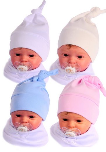 LA BORTINI Erstlingsmütze Baby Mütze Baby Mützchen Knotenmütze für Neugeborene mehr Blitzverkäufe