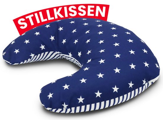 AMILIAN Stillkissen Lagerungskissen - Seitenschläferkissen - Stillkissen klein Schwangerschaftskissen zum Schlafen, pregnancy pillow mit Füllung inkl. Bezug mit Stickerei (60x42 cm), für Mütter und Babys mehr Muttertagsangebot