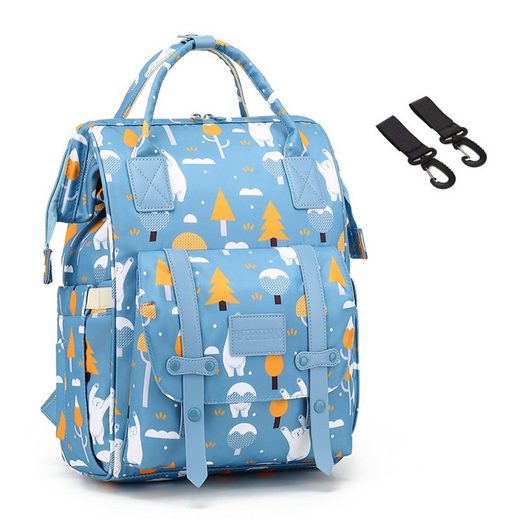 REDOM Wickelrucksack Wickeltasche Rucksack Baby Multifunktions-Babytaschen wasserabweisend (Windeln Babyflasche Milchfläsche Rucksack Tasche mit USB-Anschluss, Multifunktional, Babytasche, Wickelrucksack), mit Kinderwagen-Haken Angebote