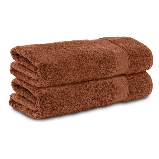 KOMFORTEC Badetücher 100% Baumwolle, 470 g/m² Frottee (2-St), Handtücher 70x140 cm Set, Weich mehr Online