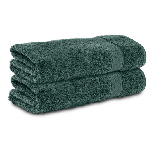KOMFORTEC Badetücher 100% Baumwolle, 470 g/m² Frottee (2-St), Handtücher 70x140 cm Set, Weich mehr Outlet