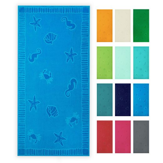 ZOLLNER Strandtuch Frottier (1-St), 100 x 200 cm, 100% Baumwolle, vom Hotelwäschespezialisten mehr Online Outlet