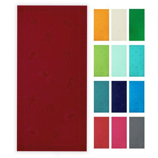 ZOLLNER Strandtuch Frottier (1-St), 100 x 200 cm, 100% Baumwolle, vom Hotelwäschespezialisten mehr Online Outlet