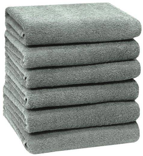 ZOLLNER Handtücher Walkfrottier (6-St), 50 x 100 cm, 100% Baumwolle, vom Hotelwäschespezialisten mehr Tägliche Deals
