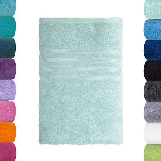 LAVEA Badetuch Bali 100x150cm aus 100% Bio-Baumwolle, einzigartig weiches Badetuch mit 500 g/m² (1-St), hochwertiges und nachhaltiges Premium Strandtuch – saugstarke Faser mehr Bis zu 55% Rabatt