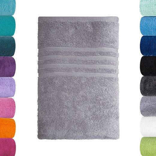 LAVEA Badetuch Bali 100x150cm aus 100% Bio-Baumwolle, einzigartig weiches Badetuch mit 500 g/m² (1-St), hochwertiges und nachhaltiges Premium Strandtuch – saugstarke Faser mehr Bis zu 55% Rabatt