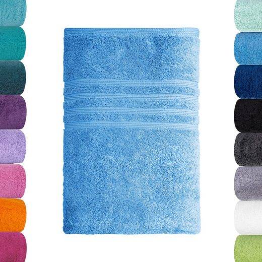 LAVEA Badetuch Bali 100x150cm aus 100% Bio-Baumwolle, einzigartig weiches Badetuch mit 500 g/m² (1-St), hochwertiges und nachhaltiges Premium Strandtuch – saugstarke Faser mehr Bis zu 55% Rabatt