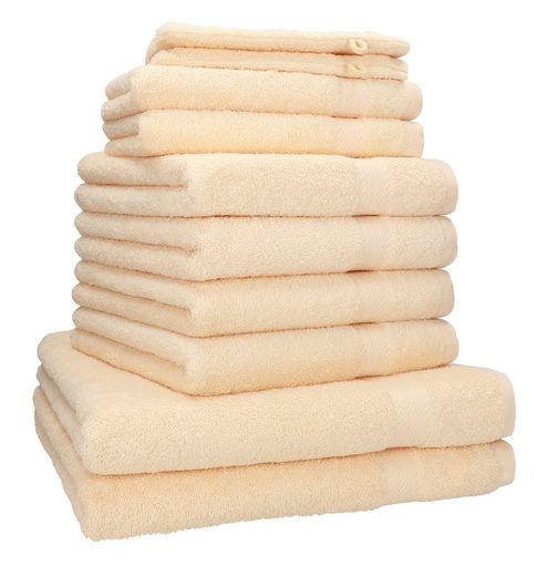 BETZ Handtuch Set 10-tlg. Handtuch-Set PREMIUM 100% Baumwolle (10-St), 100% Baumwolle mehr Exklusivangebot