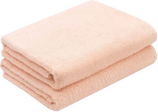 ZOLLNER Duschtücher Walkfrottier (2-St), 70 x 140 cm, 100% Baumwolle, alle Farben bis 95°C waschbar mehr Wochenangebot