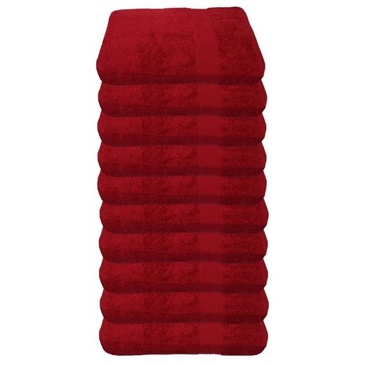 JULIE JULSEN Gästehandtücher 10-Gästehandtücher-Fuchsia-Gästetuch 30 x 50 cm Baumwolle (10-St) mehr Online Shopping