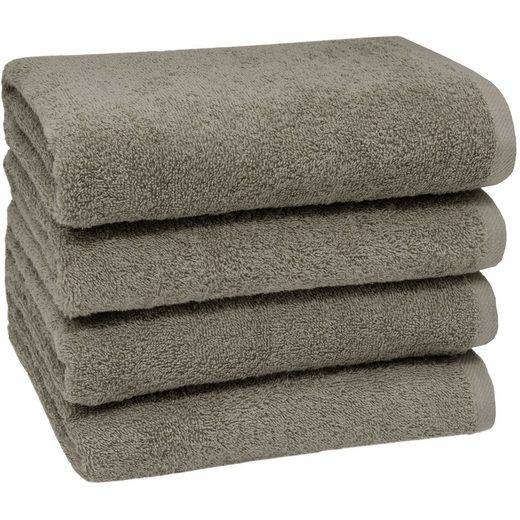 ZOLLNER Handtücher Walkfrottier (4-St), 50 x 100 cm, 100% Baumwolle, alle Farben bis 95°C waschbar mehr Begrenzte Freigabe