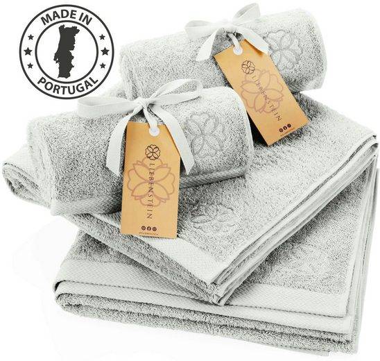 LIEBENSTEIN Handtuch Set Samtweiche Handtücher aus 100% Baumwolle (4-St), beige Frottiertücher, 2x 50x100 cm & 2x 70x140 cm mehr zollfrei