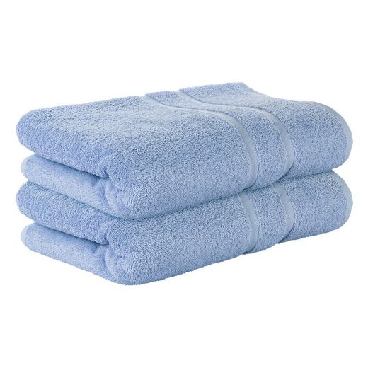 STICKANDSHINE Badetuch 2er Set Premium Frottee Badetuch 100x150 cm in 500g/m² aus 100% Baumwolle (2 Stück Pack) Badetücher 100 x 150 100% Baumwolle 500GSM Frottee mehr Zeitlich begrenztes Angebot