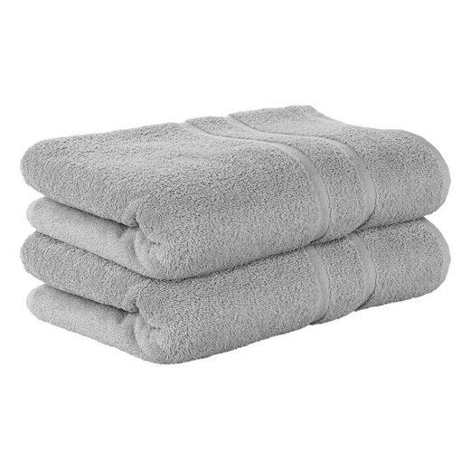 STICKANDSHINE Badetuch 2er Set Premium Frottee Badetuch 100x150 cm in 500g/m² aus 100% Baumwolle (2 Stück Pack) Badetücher 100 x 150 100% Baumwolle 500GSM Frottee mehr Zeitlich begrenztes Angebot