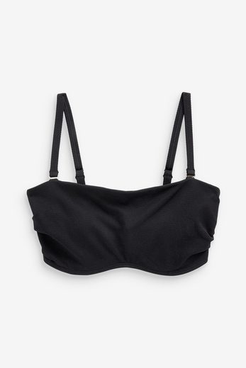 NEXT Bandeau-Bikini-Top Unwattierter, trägerloser Minimizer-Bikini, DD+ 1-St mehr Nur noch ein Tag übrig