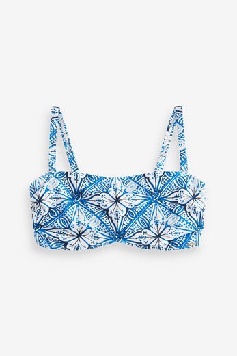 NEXT Bandeau-Bikini-Top Unwattierter, trägerloser Minimizer-Bikini, DD+ 1-St mehr Nur noch ein Tag übrig