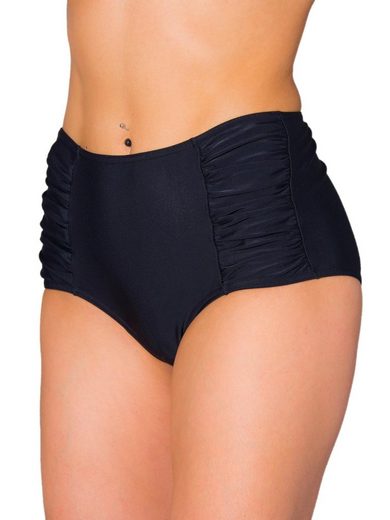 AQUARTI Bikini-Hose Aquarti Damen Bikinihose mit Hoher Taille und Raffung mehr Hotsell