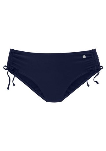 LASCANA Bikini-Hose Malia mit seitlicher Raffung mit tropischem Print mehr Preisnachlass