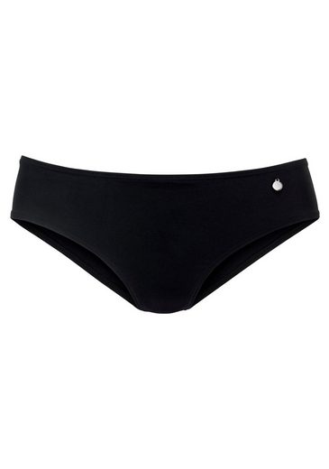 LASCANA Bikini-Hose Merilyn uni und bedruckt in klassischer Form mehr Weihnachtsangebot