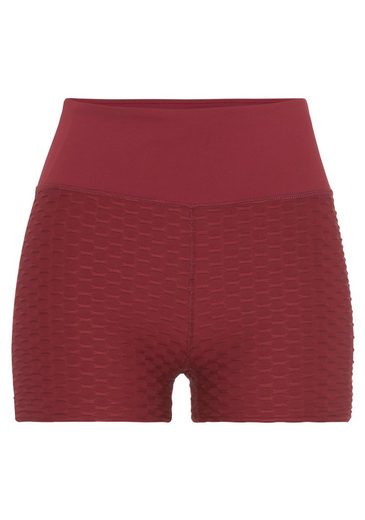 VIVANCE ACTIVE Shorts -Kurze Hose mit breitem Bund und Wabenoptik mehr Clearance-Verkauf