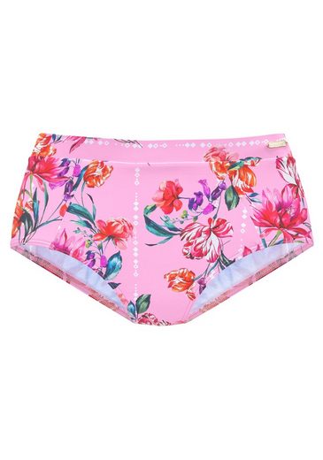 SUNSEEKER Highwaist-Bikini-Hose Modern mit floralem Design mehr Auslauf