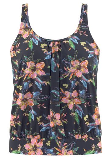 LASCANA Tankini-Top Malia mit lockerem Schnit und tropischem Print mehr Blitzverkäufe