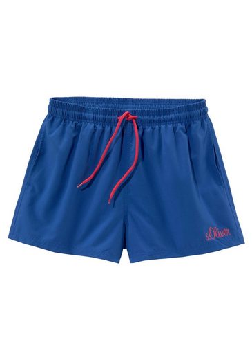 S.OLIVER Badeshorts mit komplementärem Farbdesign mehr Kostenloser Versand