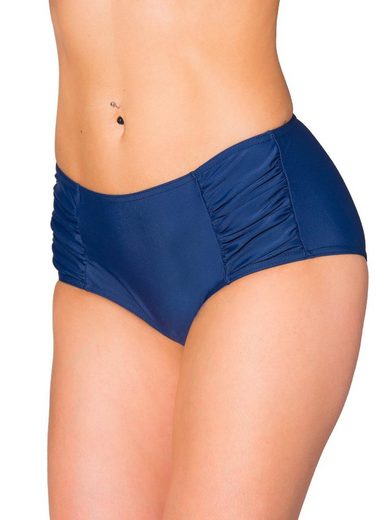 AQUARTI Bikini-Hose Aquarti Damen Bikinihose Hotpants mit seitlichen Raffungen mehr Lagerräumung