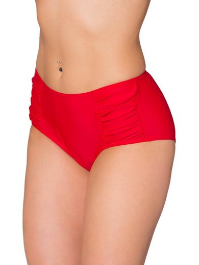 AQUARTI Bikini-Hose Aquarti Damen Bikinihose Hotpants mit seitlichen Raffungen mehr Lagerräumung