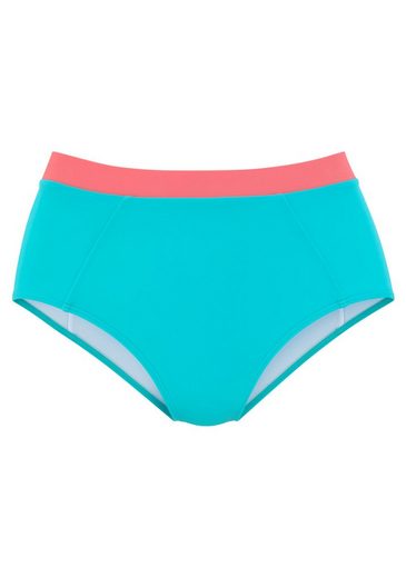 LASCANA ACTIVE Highwaist-Bikini-Hose Janni mit kontrastfarbigen Bündchen mehr Exklusive Angebote