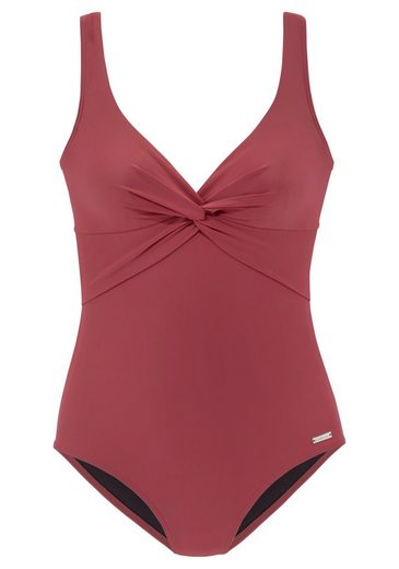LASCANA Badeanzug mit Shaping-Einsatz vorn, eingearbeitete Softcups, mit Raffungen mehr Rabatte dieses Monats