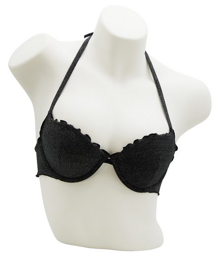MISS BEACH Bügel-Bikini-Top Lurex leicht wattiert, Glitzer Bikini-Oberteil mehr Jubiläumsangebot