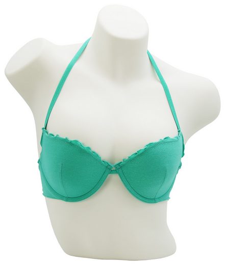 MISS BEACH Bügel-Bikini-Top Lurex leicht wattiert, Glitzer Bikini-Oberteil mehr Jubiläumsangebot