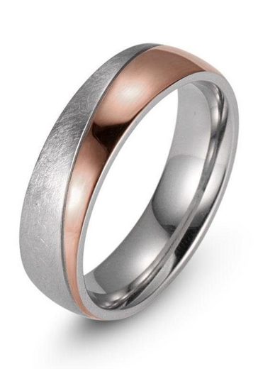 FIRETTI Trauring Schmuck Geschenk "LIEBE" mit Vertiefung, ca. 7,0mm breit mit Zirkonia (synth) mehr Riesige Rabatte