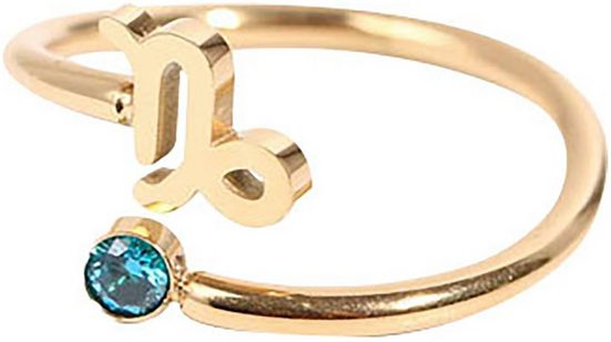 FIRETTI Fingerring Schmuck Geschenk Damenring Sternzeichen Made in Germany - mit Zirkonia (synth) mehr Limitierter Zeitrabatt