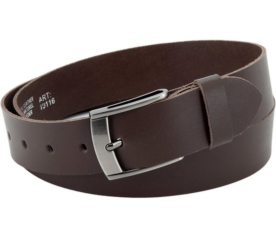 COLOGNEBELT Ledergürtel E31-SL Schlicht dennoch modern mit Dornschließe, MADE IN GERMANY mehr Angebote