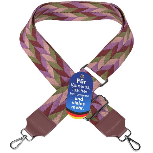 EAZY CASE Schulterriemen Schultergurte für Taschen gemustert Wechselband Taschenriemen Festivalbag verstellbar universal Violett mehr Blitzangebot