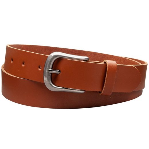 COLOGNEBELT Ledergürtel C24-SL Schlicht dennoch modern mit Dornschließe, MADE IN GERMANY mehr VIP-Rabatte