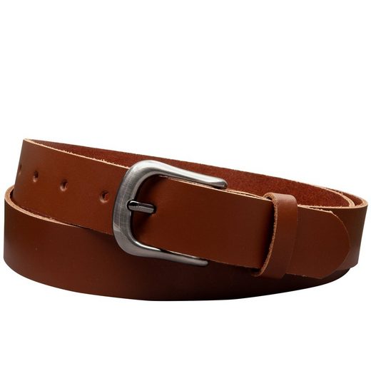 COLOGNEBELT Ledergürtel C24-SL Schlicht dennoch modern mit Dornschließe, MADE IN GERMANY mehr VIP-Rabatte