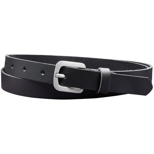 COLOGNEBELT Ledergürtel A5-SL Echt Leder Gürtel 2 cm Breit in Schwarz mit stilvoller Gürtelschließe, leger und modern mehr Hotsell