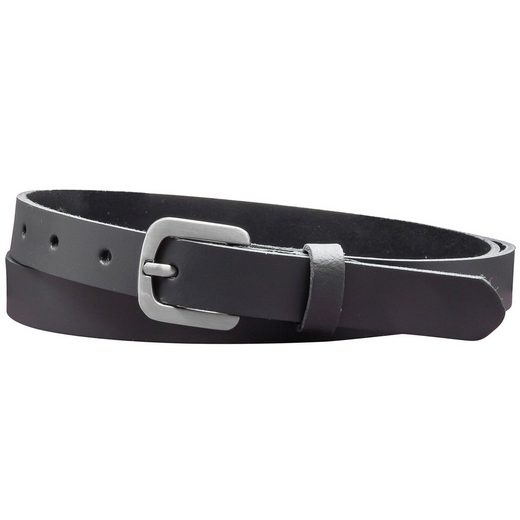 COLOGNEBELT Ledergürtel A5-SL Echt Leder Gürtel 2 cm Breit in Schwarz mit stilvoller Gürtelschließe, leger und modern mehr Günstiger Verkauf