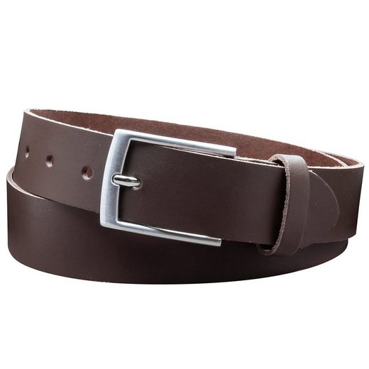 COLOGNEBELT Ledergürtel D21-SL Schlicht dennoch modern mit Dornschließe, MADE IN GERMANY mehr Valentinstagsangebot